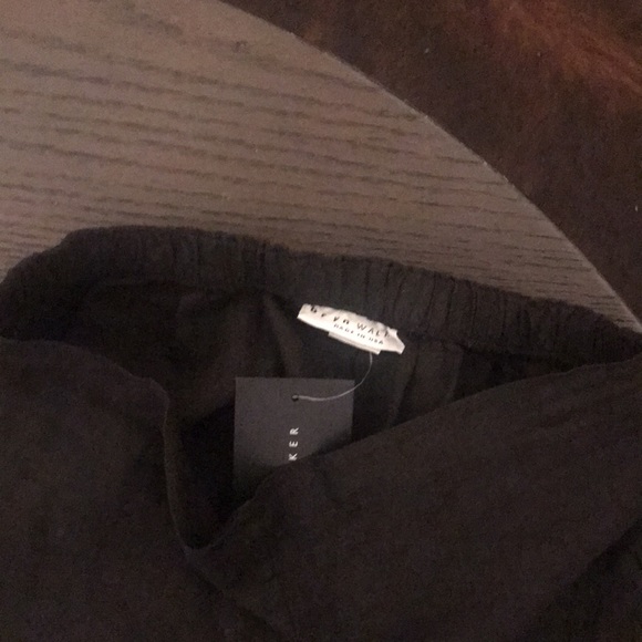 Bryn Walker Linen Capri Pants Black SZ XXS - Picture 7 of 8